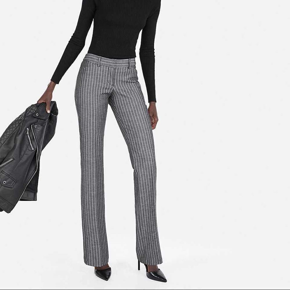 Hplow Rise Barely Boot Ticking Stripe Pant - image 1